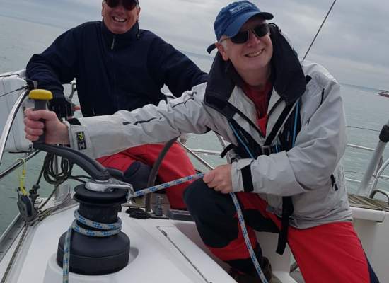 Two mens sailing wearing Bigatmo sunglasses